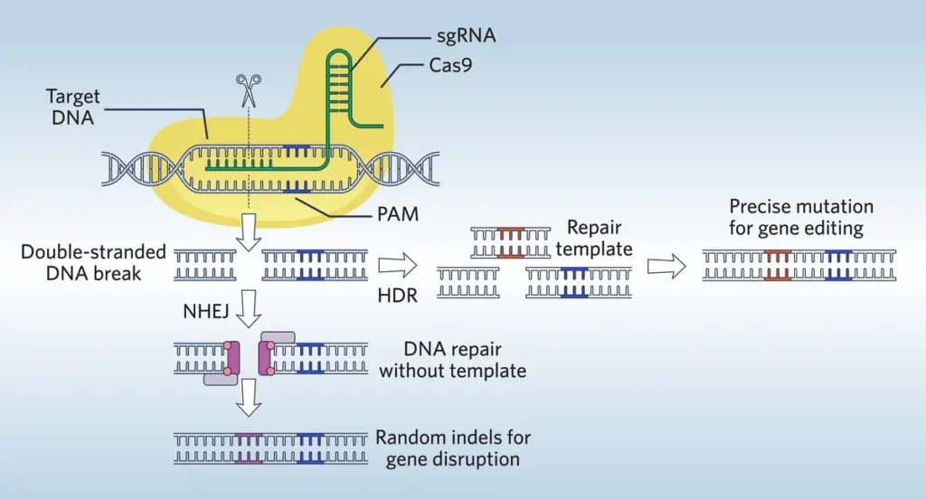 Representação teórica do CRISPR Representação teórica do CRISPR