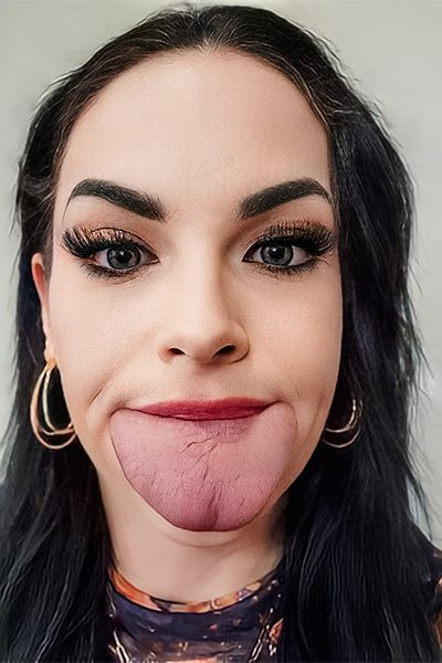 bestof24-widest-tongue Brittamy Lacayo e a língua mais larga