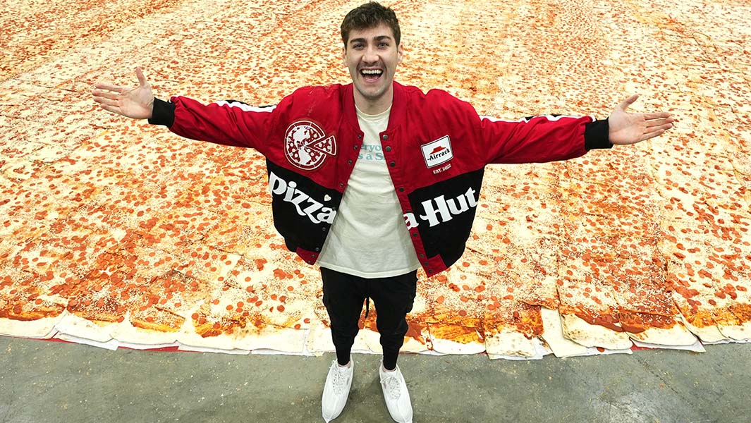 A maior pizza do mundo: um recorde que dá água na boca