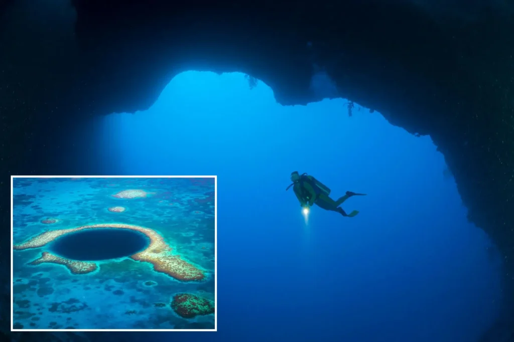 buracos azuis nas profundezas do oceano revelam mistérios geológicos escondidos buracos azuis nas profundezas do oceano revelam mistérios geológicos escondidos