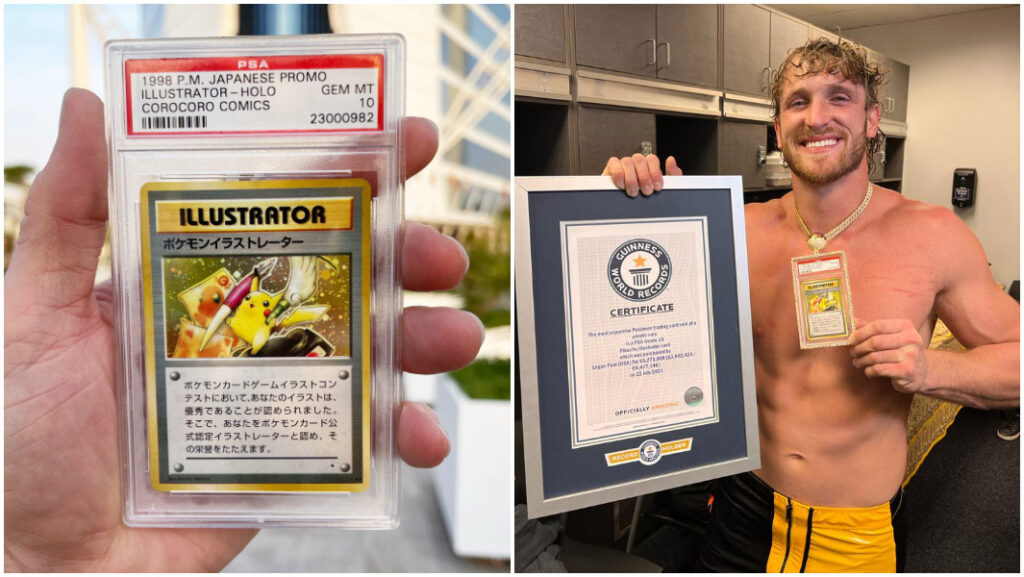 A carta pokémon mais cara do mundo pertence a Logan Paul A carta pokémon mais cara do mundo pertence a Logan Paul