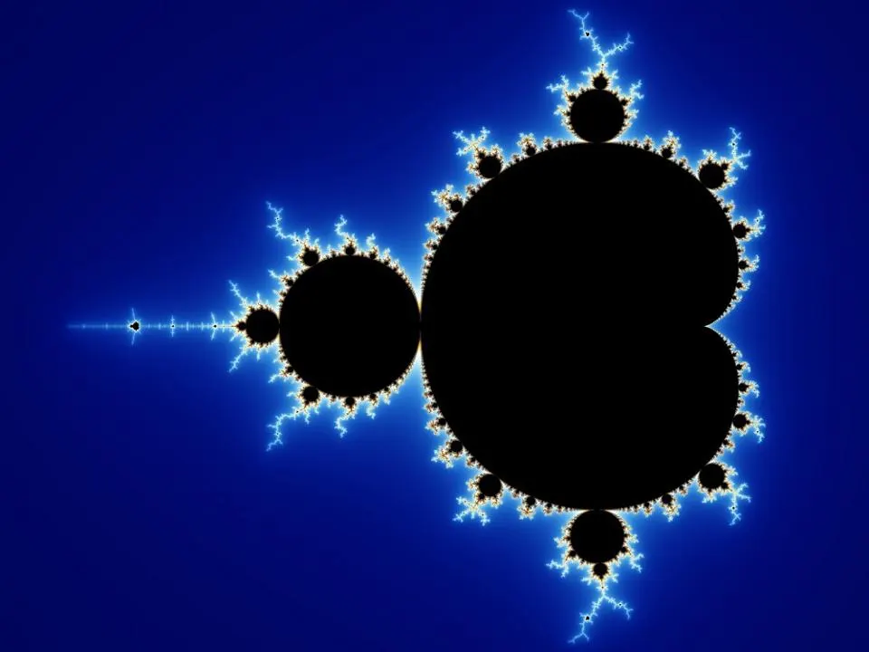 O conjunto de Mandelbrot é um exemplo incrível de uma estrutura matemática com auto-similar O conjunto de Mandelbrot é um exemplo incrível de uma estrutura matemática com auto-similar
