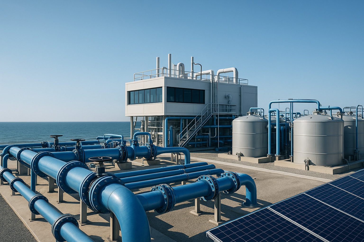 Conheça o funcionamento de uma usina de dessalinização