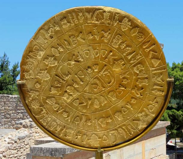 Phaistos-Disc_2 Disco de Festo com escrita indecifrada
