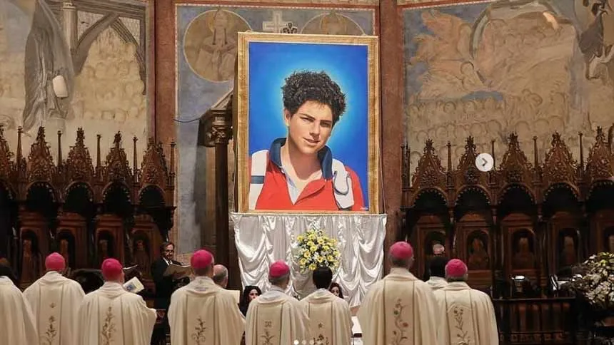 carlo-acutis-santo-beatificacao-credito-instagram-@carloacutis Imagem de São Carlo Acutis